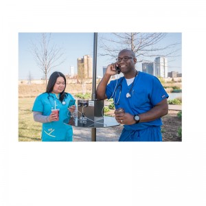 Κοινότητες σχεδίασης μόδας πάρκων Ηλιακός εξωτερικός σταθμός φόρτισης κινητών τηλεφώνων