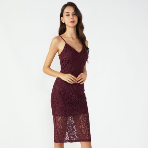 Δερμάτινη κορδέλα Balochi Γυναικεία νυχτικά σέξι διαφανή φόρεμα