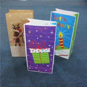 Χωρίς σακούλες Χάρτινες τσάντες για χαρτοσακούλα σακουλών τυλιγμάτων για συσκευασίες Party Party Cookie