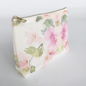 Fasion εκτύπωση λουλούδι γυναίκες εξατομικευμένες καλλυντικά τσάντα