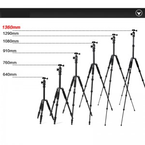 DIAT AM225A + KH10 Επαγγελματική βιντεοκάμερα τρίποδα εξωτερικού φωτός Βάρος αλουμινίου κράμα μαγνησίου τρίποδο κάμερα