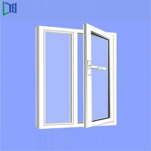 Παράθυρο Swing Αλουμινίου με διπλό υαλοπίνακα Low-E και επίστρωση σκόνης Finished Hardware Brand