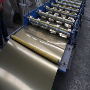 PE / PVDF ταινία ζωγραφισμένο κυματοειδές Prepainted αλουμινίου στέγες φύλλο / στέγες κεραμίδι