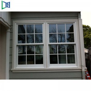 Διπλά συρόμενα παράθυρα αλουμινίου Double Hung με επίστρωση σκόνης