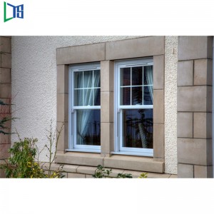 Διπλά συρόμενα παράθυρα αλουμινίου Double Hung με επίστρωση σκόνης