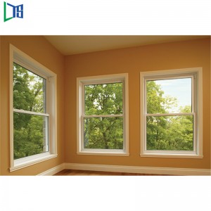 Κατακόρυφα ολισθαίνοντα παράθυρα με επίστρωση ματιών και σκόνης