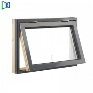 Διπλά Τζάμια Αλουμινίου Τέντες Παράθυρα Αδιάβροχο Παράθυρο Τέντας Σφυρήλατο Σίδερο Top Hung Windows