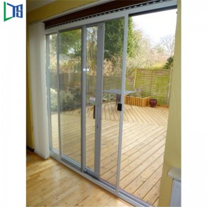 Συρόμενες πόρτες από γυαλί κατασκευαστές αλουμινίου πόρτας επίστρωση σκόνης Fininshed με ματιών για εμπορική κτίριο