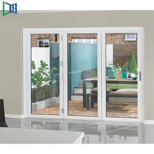 Εξωτερική Πτυσσόμενη Πόρτα Υλικό Βιομηχανική Αλουμινίου Πτυσσόμενες Πόρτες Αλουμινίου Παράθυρο Πόρτα