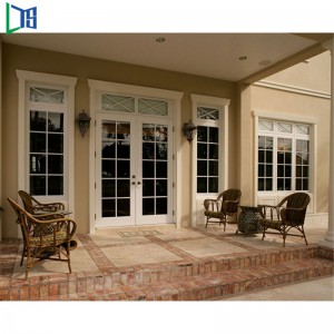 As2047 Stardard Αλουμινένιο θωρακισμένο πόρτα Swing πόρτα σκονισμένο καουτσούκ Τελειωμένο διπλό τζάμια