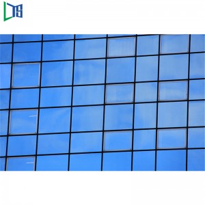 Μονωτικό διπλό υαλοπίνακα ημι-ορατό τοίχο κουρτινών από αλουμίνιο για εμπορική χρήση