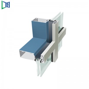 Sun Frame Διάσημο τοίχο κουρτίνας εργοστάσιο Κίνα Υψηλή Rise αλουμινίου προμηθευτής τοίχου κουρτινών