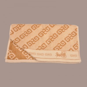 Χειροποίητη πετσέτα φυσικού χρώματος βαμβακερού Jacquard