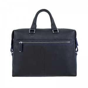 18SG-6817F Ανδρική Leechee γνήσια δερμάτινη τσάντα του φορητού υπολογιστή με τσέπη