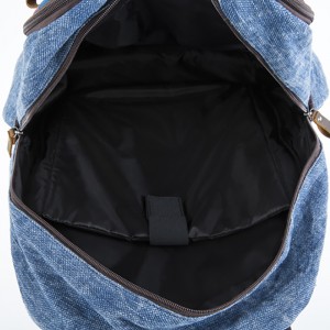 18SC-6940D Vintage τρελό άλογο γνήσιο δέρμα Camo σακίδιο καμβά σακίδιο χονδρικής για τους άνδρες