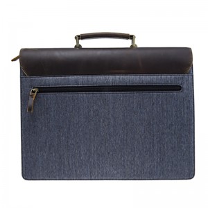 17SG-6552D Χειροποίητο χαρτοφυλάκιο δερμάτινων δερμάτινων ειδών από δέρμα αγελάδας, τσάντα ώμου από χαρτί πραγματικού δέρματος