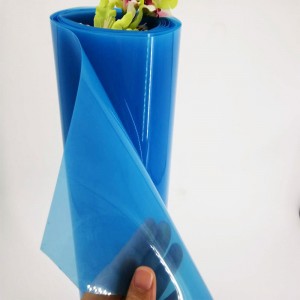 Ζεστό πώληση 0,5 χιλιοστών Bule Χρώμα Διαφανές PVC πολυβινυλοχλωρίδιο PVC ταινία για το σχηματισμό κενού