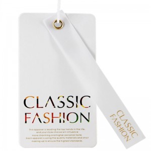 Ετικέτα δημιουργικής μόδας hangtag Ετικέτα hangtag Custom made 04