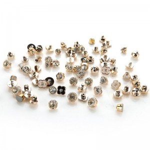 Νέες πωλήσεις εξαίσια δημιουργική avant-garde ένδυμα κουμπιών μόδας bulk κουμπιά uv rhinestone