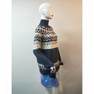 ΜΠΛΕ ΑΒΙΓΑΙΙΙ FAIRISLE PATTERN JUMPER RLWS0014F