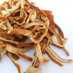 Αποξηραμένη μανταρίνι ή φλούδα πορτοκαλιού