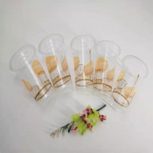 Τρόφιμα Βαθμού 16oz Προσαρμοσμένο πλαστικό σαφές κύπελλο κυψέλης PET για χυμό