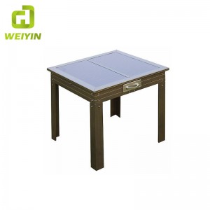 Έξυπνο ηλιακό τροφοδοτημένο τηλεφωνικό τραπέζι για εξωτερική χρήση