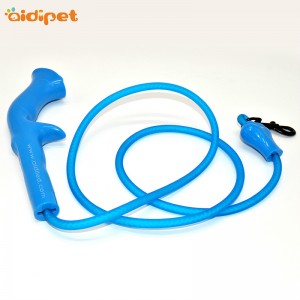 Περπατώντας Retractable νάυλον Pet Dog Show Κολάρα Leash Με οδήγησε αναβοσβήνει