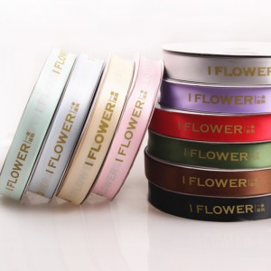 1 # εξατομικευμένο εμπορικό σήμα λογότυπο έθιμο τυπωμένη κορδέλα για τα μαλλιά τόξα