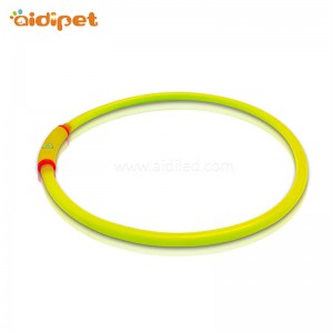Dog αναβοσβήνει Led κολάρο μαλακό υλικό TPR USB επαναφορτιζόμενη έξοχο φωτεινό οδήγησε κολάρο σκυλί κοπεί σε διαφορετικό μέγεθος για ν...