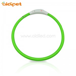 LED νάυλον φωτίζει περιλαίμιο σκυλιών Σωληνωτό σχήμα πεταλούδα κοπής ελεύθερα