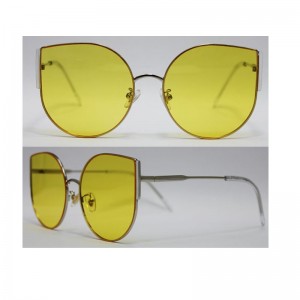 Χονδρικό Λοταρία Μεταλλικά γυαλιά ηλίου Γυναικών Μεγάλο γάτα Πλαίσια ματιών