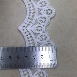 2 # δαντέλα μεταξιού γάλακτος, δαντέλα από πολυεστέρα / νάιλον, δαντέλα από βαμβάκι