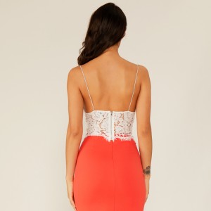 Υψηλής ποιότητας Deep V Γυναικεία Γυναικεία Casual Sexy Chiffon Ruffle Camisole