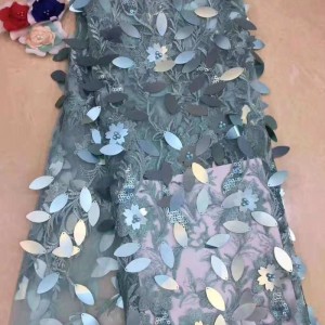 Φτηνές sequin και beaded ύφασμα για την Ασία ρούχα νυφικό