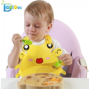 Best Selling Hot Products Ασφαλή Πλαστικά Κουτάλια μωρών Baby Fork BPA Δωρεάν Self Self Feeding Κουτάλι και Πιρούνι