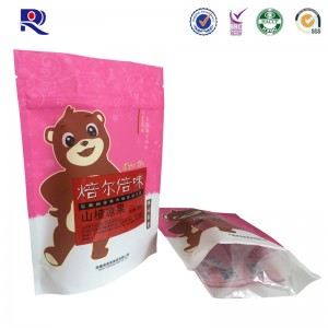 πλαστικοποιημένο πλαστικό stand up φερμουάρ για σνακ