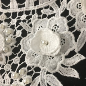 Νέο κολάρο λαιμού αφθονίας με δαντέλα με χάντρες