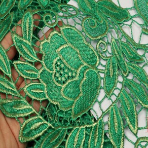 Ζεστό νυφικό φόρεμα πώλησης 3d κεντημένο ύφασμα δαντέλας για τις γυναίκες