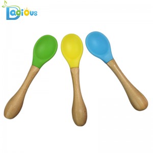 Φιλικό προς το Οικολογικό Φυσικό Μπιμπερό Βιολογικό Κουτάλι Τροφίμων Βαθμολογία Σιλικόνης Κουτάλια Μωρού Κουτάλι Μπάνιου Μπαμπ...