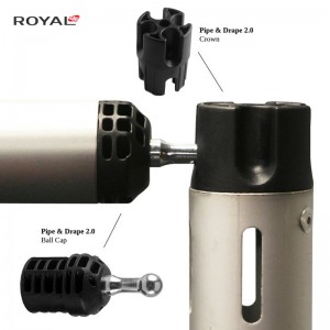 Ρυθμιζόμενη διασταυρούμενη ράβδος με ράουλο και κουρτίνα