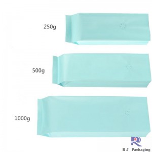 Χονδρικό Side Gusset Valved Matte ή gloss Aluminum foil Coffee Bag 250g 500g 100g