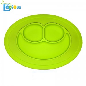 Amazon Hot Sale Μωρό One-Piece σιλικόνης Placemat ασφαλές παιδί αναρρόφησης πλάκα
