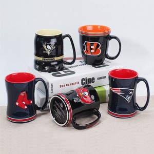 Υψηλής ποιότητας Costom LOGO Λευκό κεραμικό Καφέ Κύπελλο