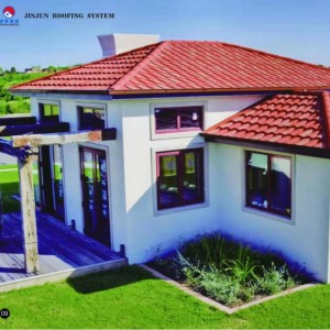 AIYIA χάλυβα προμήθεια μεταλλικών δομικών υλικών πέτρινο επικαλυμμένο μεταλλικό κεραμίδι