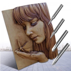 Εγχάρακτες κορδέλες, 2 αυλακώσεις Straight CNC V-bit 1/4 ιντσών Σήμανση σημείων Κωνικό εργαλείο χάραξης γραφίτη για χάλυβα Ορείχαλκος αλου...