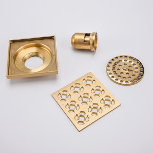 Χώρος πλυσίματος ορείχαλκου πάτωμα ντους αποστράγγισης σχάρα σφράγιση