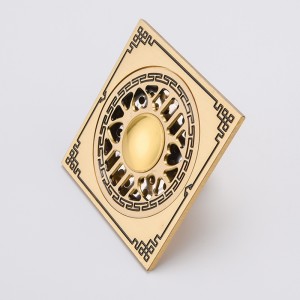 Μαύρο μοτίβο κρυφή ντουζιέρα τετράγωνο μπάνιο κάλυμμα αποστράγγισης δαπέδου