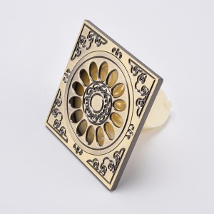 Ορείχαλκο pvc δάπεδο διακοσμητικό ντους αποστράγγισης καλύπτει φίλτρο