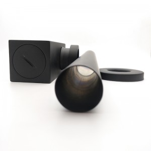 Τετράγωνο μαύρο ματ μαύρο σιφόνι για το νεροχύτη